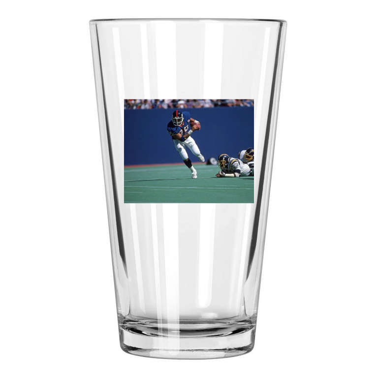 1986 New York Giants Mark Bavaro Vs Chargers Photo Pint Beer Drinking Glass