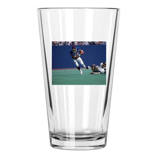 1986 New York Giants Mark Bavaro Vs Chargers Photo Pint Beer Drinking Glass