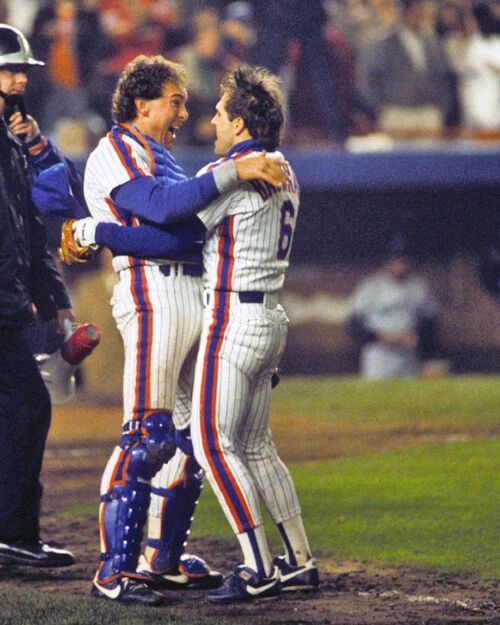 1986 New York Mets Gary Carter Glossy Magnet World Series Celebration Magnet