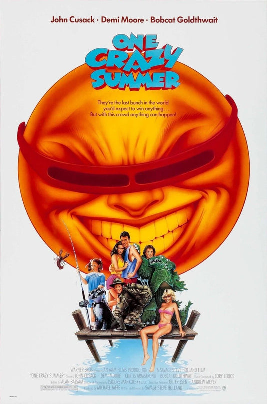 1986 One Crazy Summer Movie Poster Hoops John Cusack Demi Moore Bobcat
