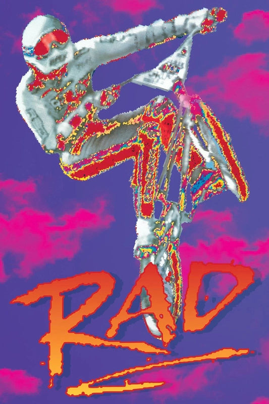 1986 Rad Movie Poster Bill Allen Lori Loughlin Talia Shire Bmx Bike