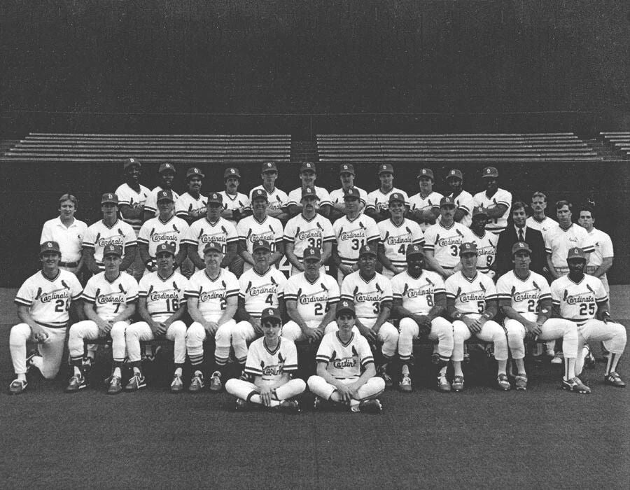 1986 St. Louis Cardinals Team Magnet Baseball Picture Mlb