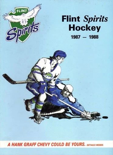 88 Flint Spirits Magnet Picture Hockey Ihl