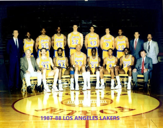 88 Los Angeles Lakers Team Keychain Basketball Picture Nba La