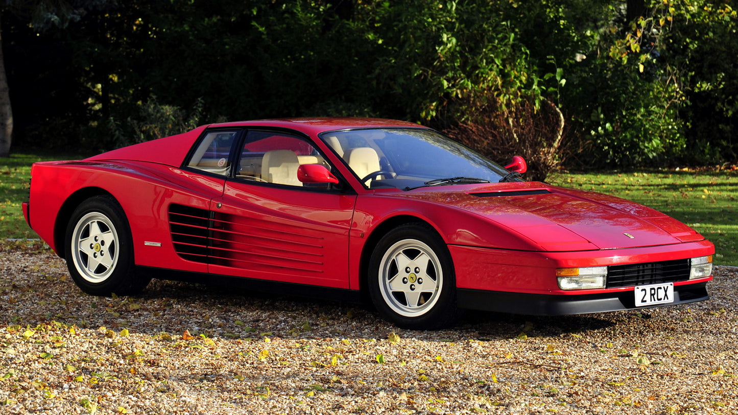 Ferrari Testarossa Uk Hd Art Keychain