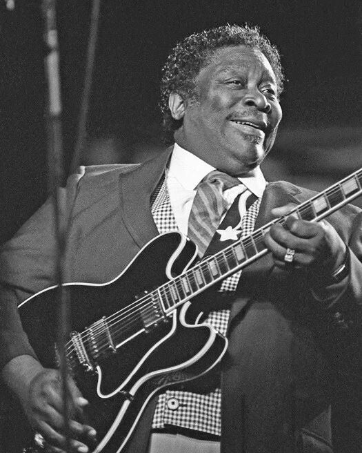 1987 Blues Soul Singer Bb King Glossy Keychain Music Guitarist Keychain