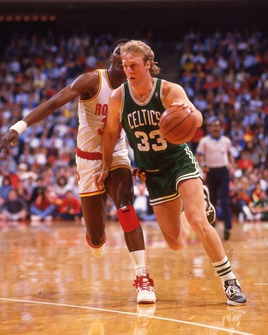 1987 Boston Celtics Larry Bird Glossy Keychain Keychain Basketball Print