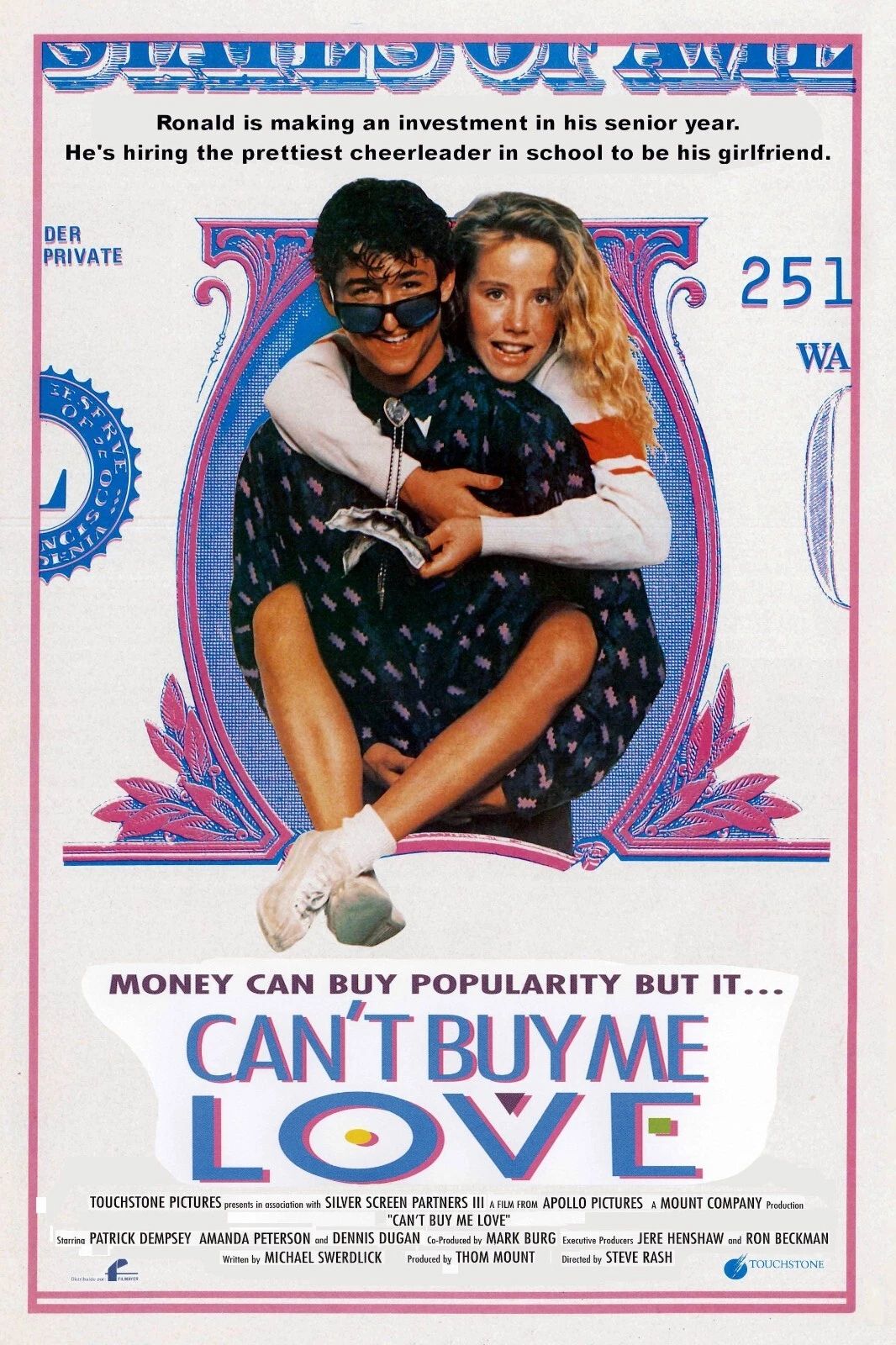 1987 Can'T Buy Me Love Movie Patrick Dempsey Amanda Peterson 300 PCS Jigsaw
