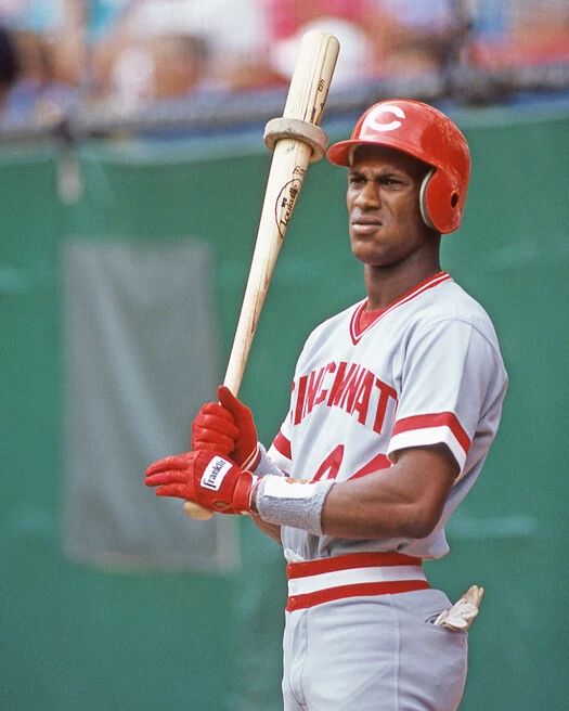 1987 Cincinnati Reds Eric Davis Glossy Photo Baseball Print Poster
