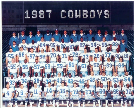 1987 Dallas Cowboys Team Photo Nfl Football Picture 300 Piece Jigsaw Puzzle