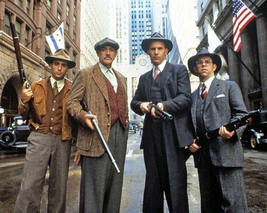 1987 Film Untouchables Cast Glossy Photo Kevin Costner Sean Connery Print