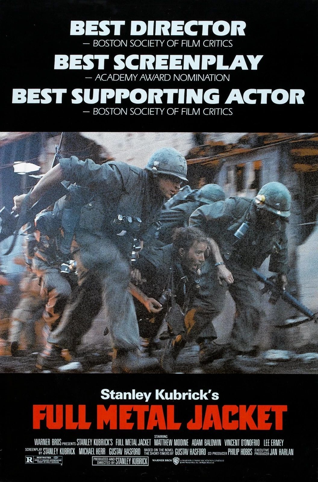 1987 Full Metal Jacket Movie Magnet Matthew Modine Gunny Lee Ermey