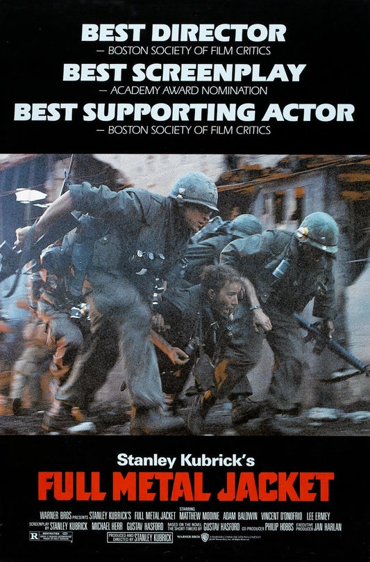 1987 Full Metal Jacket Movie Poster Matthew Modine Gunny Lee Ermey