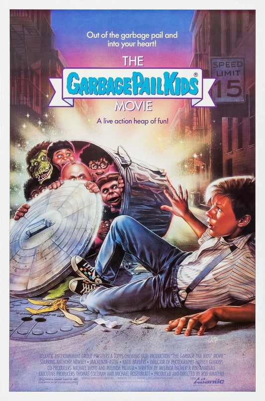1987 Garbage Pail Kids Movie Movie Poster Captain Manzini Tangerine