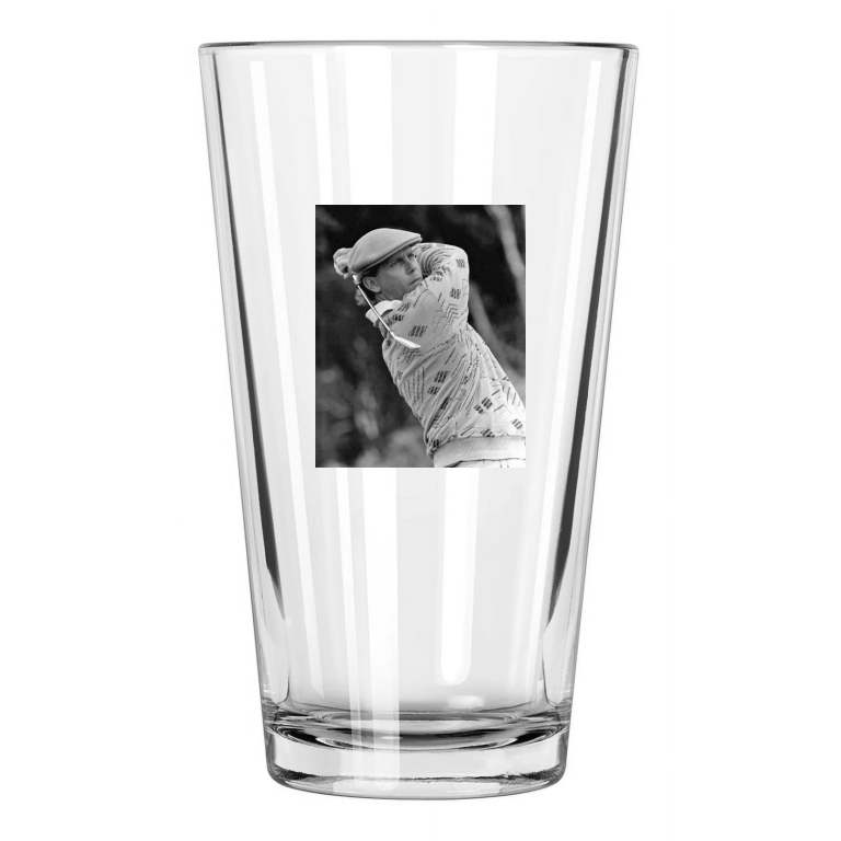 1987 Golf Legend Payne Stewart Photo Golf Swing Pint Beer Drinking Glass
