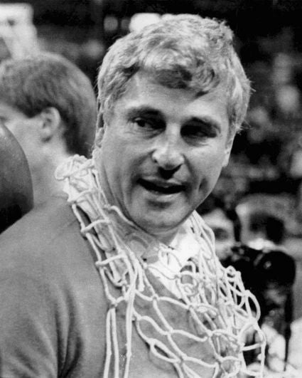 1987 Indiana Hoosier Bobby Knight Glossy Photo Basketball Print Poster