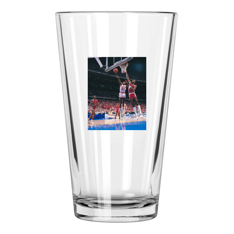 1987 Indiana Hoosiers Keith Smart College Final Four Pint Beer Drinking Glass