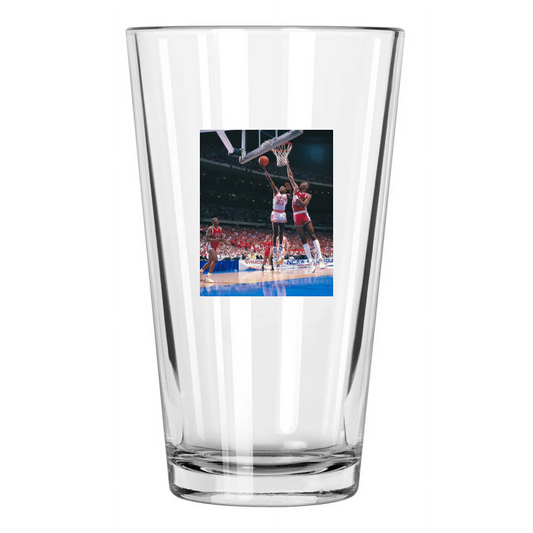 1987 Indiana Hoosiers Keith Smart College Final Four Pint Beer Drinking Glass