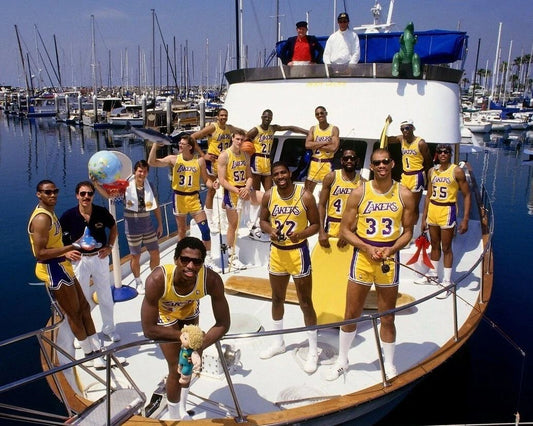 1987 Los Angeles Lakers Team Magnet Basketball Picture Nba La Magic Kareem