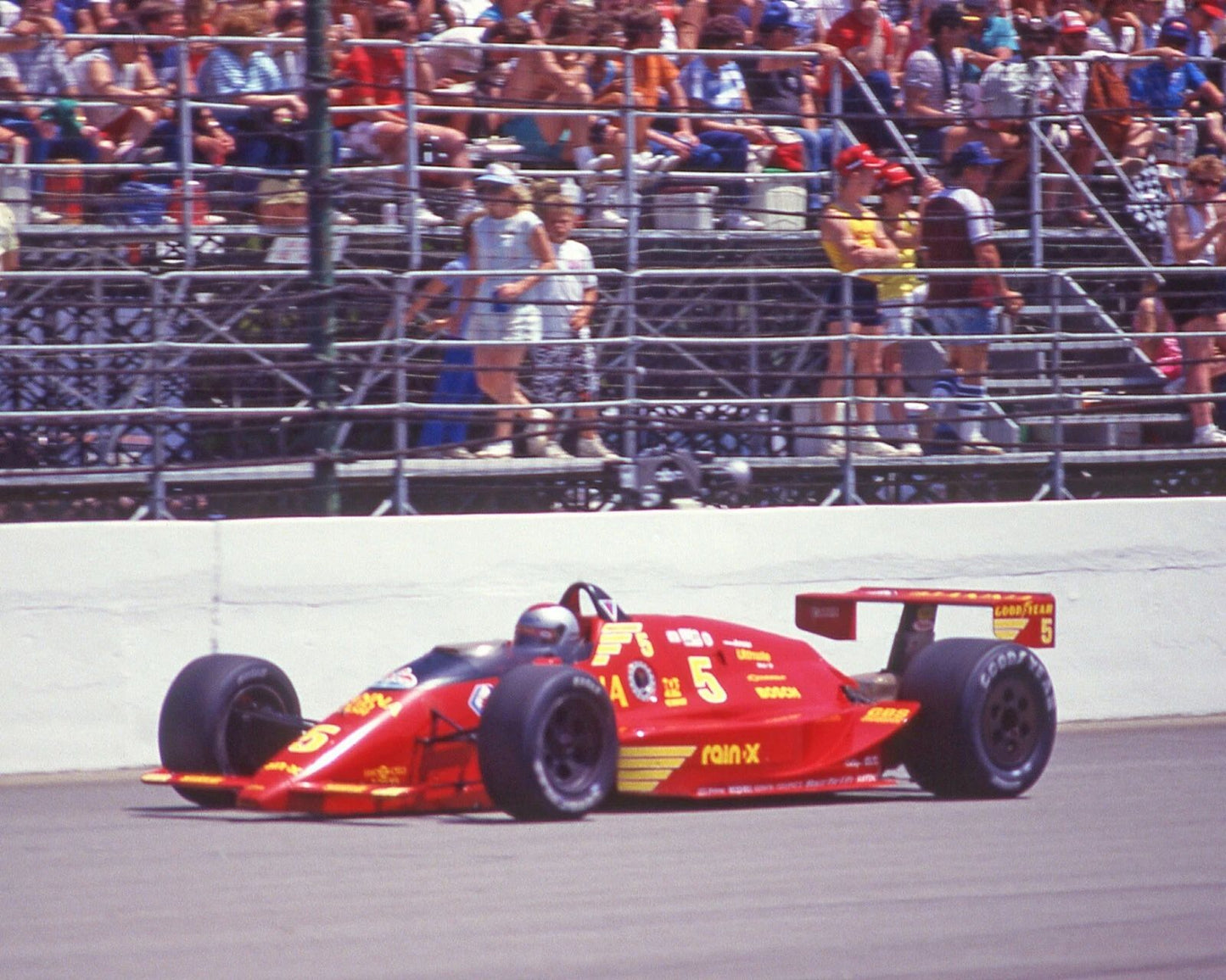 1987 Mario Andretti Hanna Auto Wash Chevrolet Photo Indianapolis 500 Poster