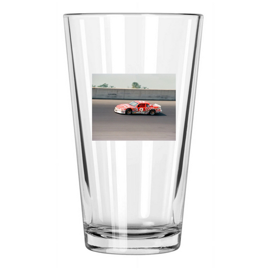 1987 Michigan Nascar Racing Bill Elliott Winston Cup Pint Beer Drinking Glass