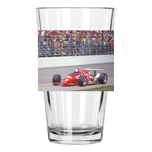 1987 Miller Chevrolet Danny Sullivan Indianapolis 500 Pint Beer Drinking Glass