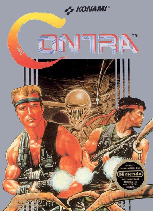 1987 Nintendo Nes Contra Box Art Keychain