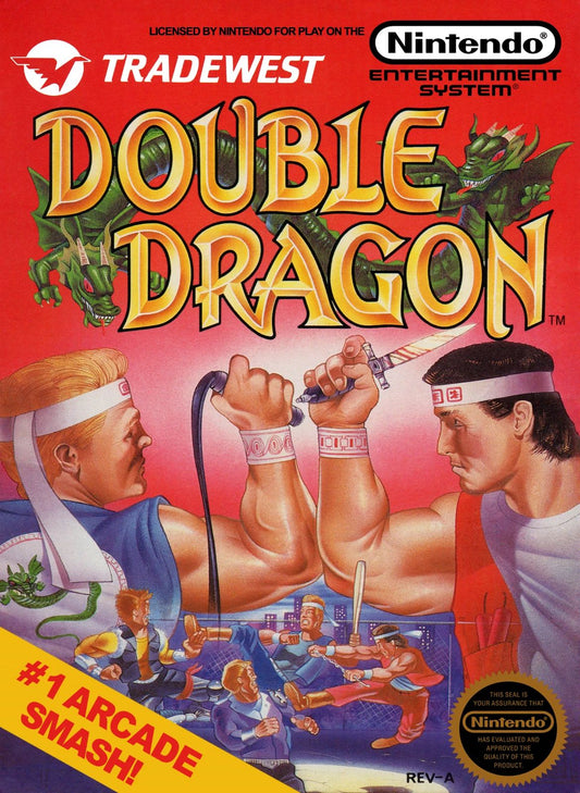 1987 Nintendo Nes Double Dragon Box Art Keychain Hammer Spike