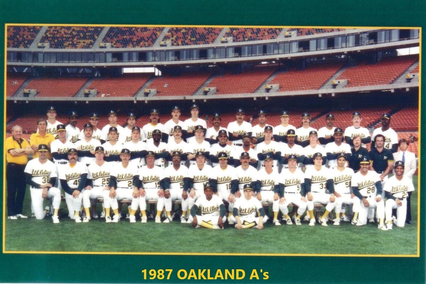 1987 Oakland Athletics A'S Team Magnet Mlb Baseball Picture