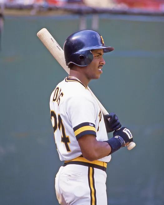 1987 Pittsburgh Pirates Barry Bonds Glossy Keychain Baseball Keychain