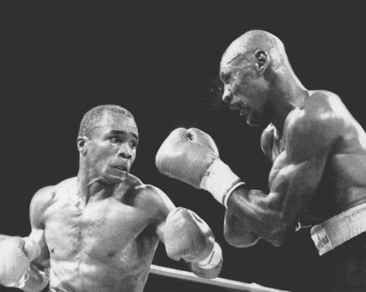 1987 Sugar Ray Leonard Vs Marvelous Marvin Hagler Magnet Magnet Glossy Print 1