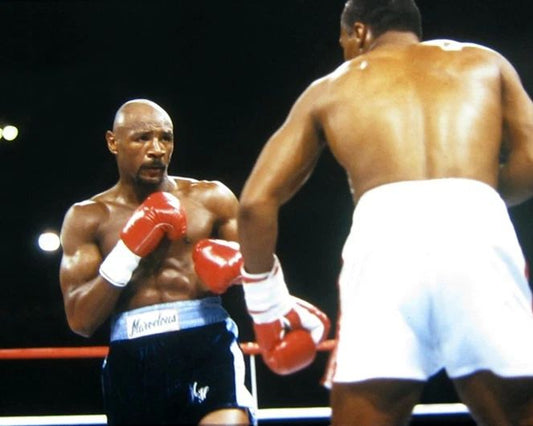 1987 Sugar Ray Leonard Vs Marvelous Marvin Hagler Keychain Keychain Glossy Print 2