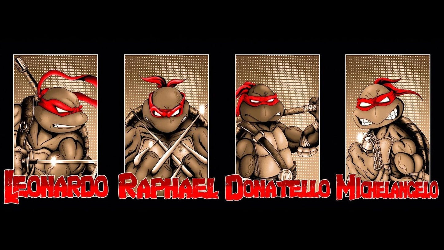 1987 Teenage Mutant Ninja Turtles Movie Magnet Leonardo Michaelangelo