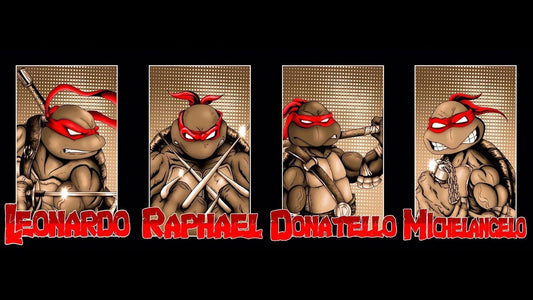 1987 Teenage Mutant Ninja Turtles Movie Magnet Leonardo Michaelangelo