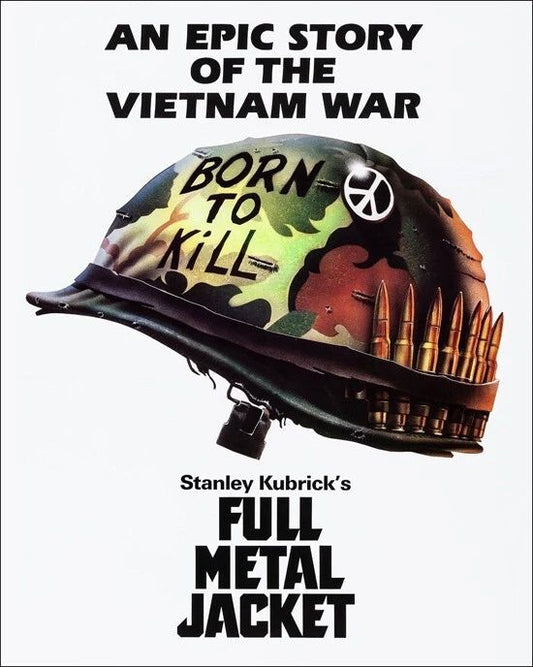 1987 War Film Full Metal Jacket Glossy Keychain Promotional Movie Print