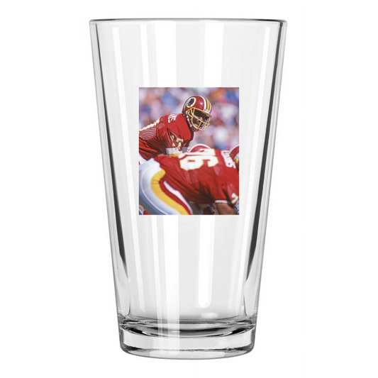 1987 Washington Redskins Doug Williams Photo Football Pint Beer Drinking Glass