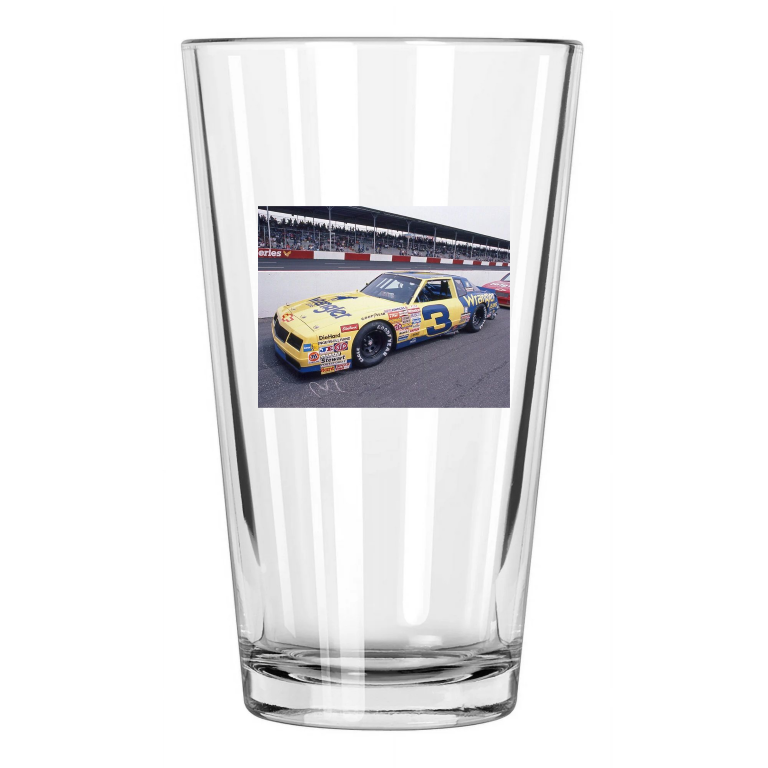 1987 Wrangler Chevy Dale Earnhardt Darlington 500 2 Pint Beer Drinking Glass