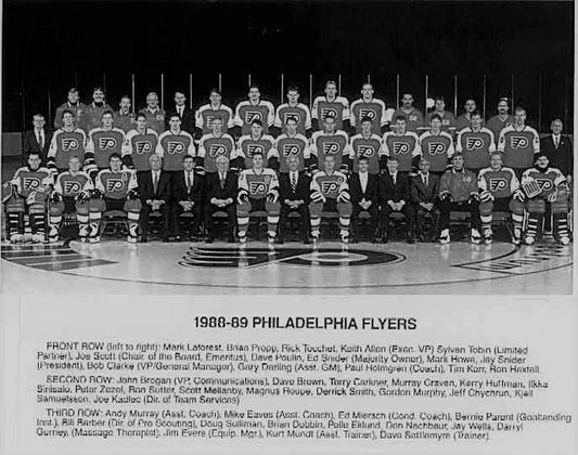 89 Philadelphia Flyers Photo Hockey Nhl Picture Bw