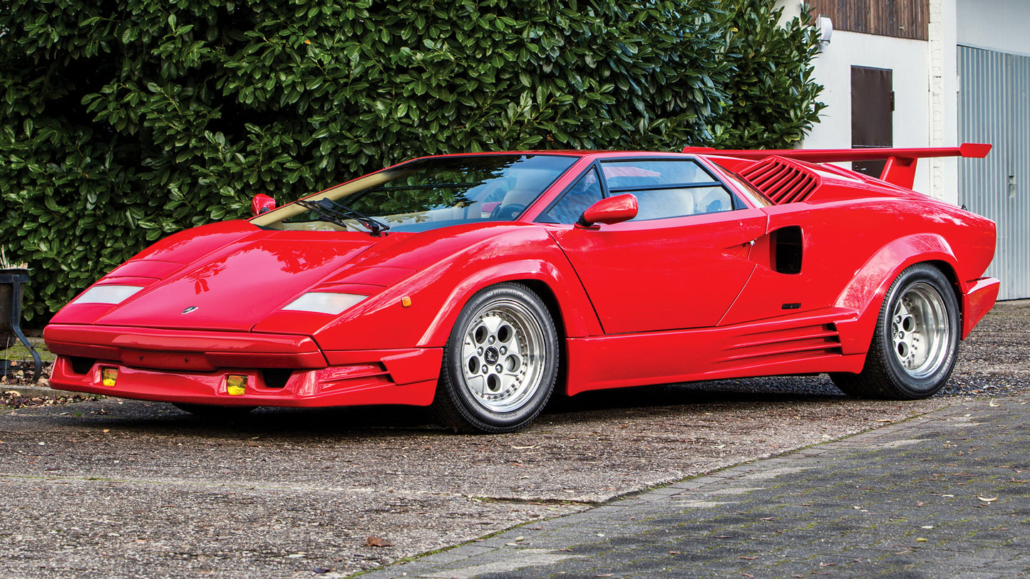 Lamborghini Countach 25Th Anniversary Hd Art Print Poster