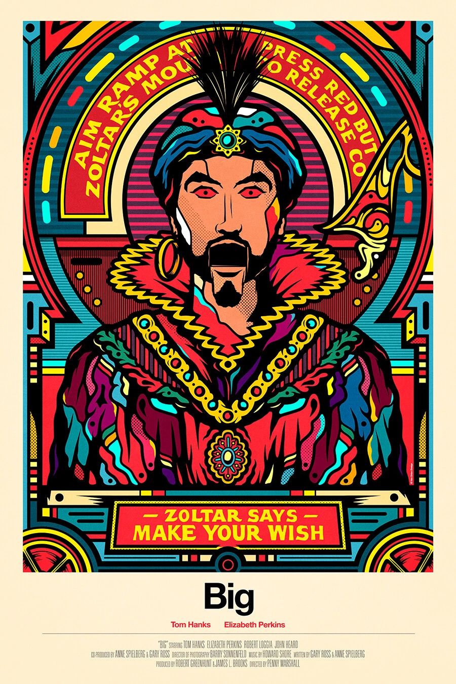 1988 Big Zoltar Fortune Teller Print Josh Baskin Tom Hanks