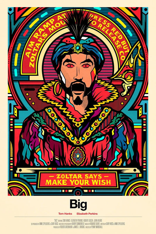 1988 Big Zoltar Fortune Teller Print Josh Baskin Tom Hanks