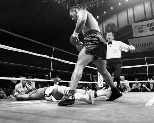 1988 Boxers Mike Tyson Vs Michael Spinks Glossy Magnet Ko Magnet
