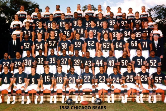1988 Chicago Bears Team Keychain Football Picture Nfl