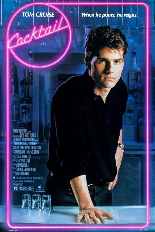 1988 Cocktail Movie Keychain Tom Cruise Brian Flanagan Elisabeth Shue