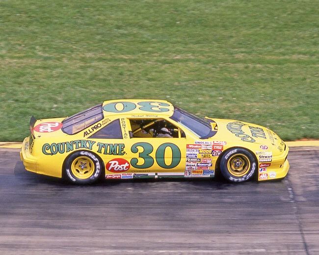 1988 Country Time Pontiac Michael Waltrip Photo Riverside Raceway Poster