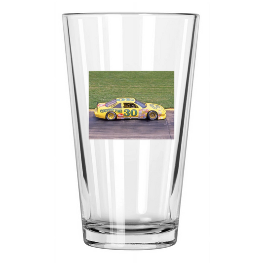 1988 Country Time Pontiac Michael Waltrip Riverside Raceway Pint Beer Glass