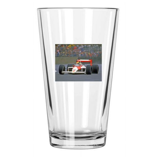 1988 F1 Racecar Driver Ayrton Senna Formula One 1 1 Pint Beer Drinking Glass