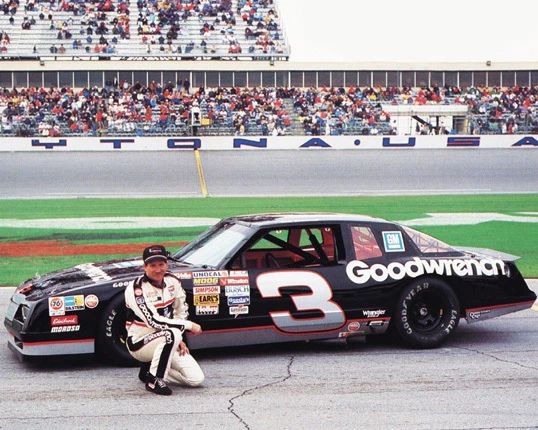 1988 Famous Driver Dale Earnhardt Glossy Keychain Goodwrench Chevrolet Print