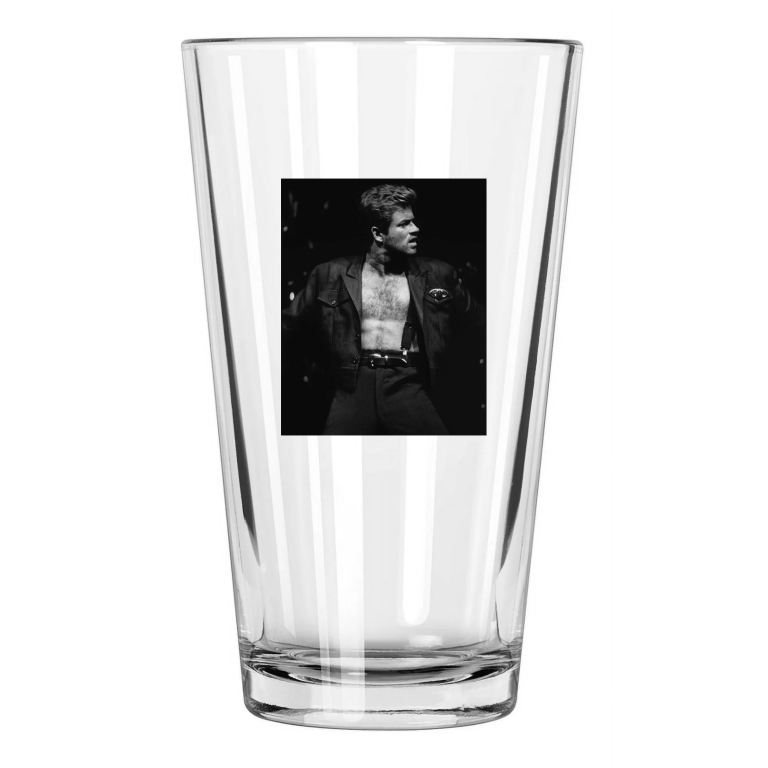 1988 Famous Singer George Michael Photo Rock Wham Pint Beer Drinking Glass