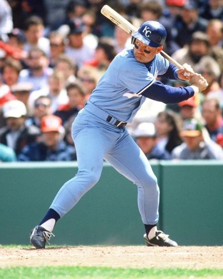 1988 Kansas City Royals George Brett Glossy Keychain Print Post Hof 99